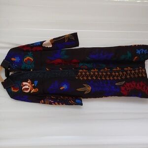 NWT Forte_Forte Ankle length Hand Embroidered Coat Size 4